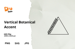 Vertical Botanical Accent Product Image 1