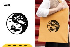 Yin &amp; Yang SVG - Yin &amp; Yang Clipart Product Image 1