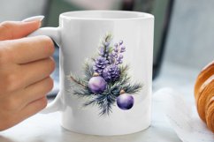 Lavender And Christmas Tree Sublimation Clipart Product Image 3