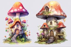 Mushroom fairy house clipart, Fairy house clipart, Mushroom Product Image 5