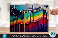 Colorful Texture Cutting Board Sublimation Design Product Image 1