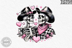 Valentine&#039;s Day Skeleton PNG - Valentine Clipart Sublimation Product Image 1