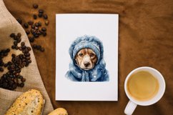 Dog Winter Costume Watercolor Sublimation Bundle Png Product Image 4