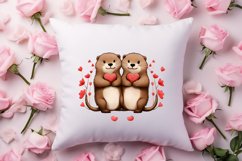 Couple Cat Cup Valentine Clipart, Valentines Clipart Product Image 4