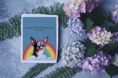 Chihuahua Memorial Card, Chihuahua pet loss card Product Image 2