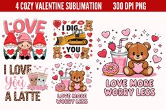 Cozy Valentine Sublimation Bundle PNG Product Image 4