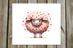 Valentine sheep | 4 love Skinny tumbler designs Product Image 4
