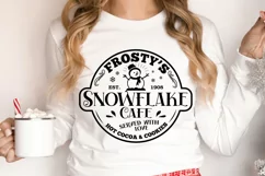 Frosty's Snowflake Cafe SVG, Christmas svg, farmhouse SVG Product Image 5