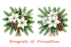 Christmas bouquets with poinsettias Product Image 4