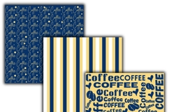 coffee digital papers, Coffee pattern, Coffee printables. Product Image 3