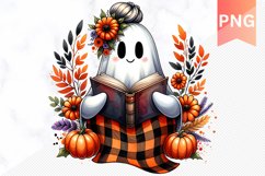 Halloween Ghost Sublimation - Halloween Clipart PNG Design Product Image 1