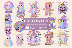 Iridescent Halloween PNG Bundle, Halloween Coquette Design Product Image 1