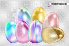 Glam Easter Eggs Clipart: "Easter Eggs CLIPART" Product Image 3