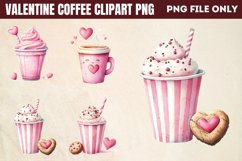 Valentine Coffee Clipart PNG Product Image 1