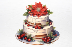 Christmas Cake Sublimation Clipart PNG Product Image 4