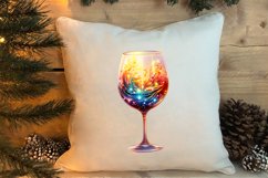 Christmas Wine Cup Sublimation Clipart Product Image 4