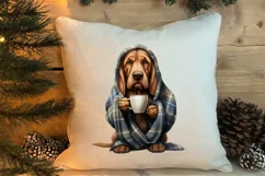 Christmas Dog And Coffee Clipart, Christmas Clipart Product Image 4