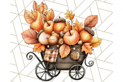 Fall Fairy House Clipart PNG, Autumn Homes and Decor Product Image 4