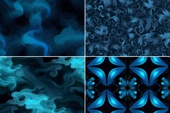 Blue and Black Digital Paper Bundle, Craft Paper Product Image 4