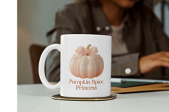 Pumpkin Spice Princess PNG | Fall Coquette Sublimation Product Image 2