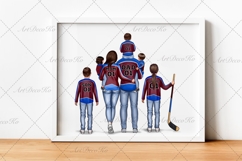 Hockey Family clipart: &quot;HOCKEY CLIPART&quot; Hockey jerseys PNG Product Image 3