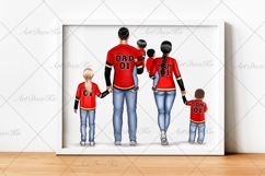 Hockey Family clipart: &quot;HOCKEY CLIPART&quot; Hockey jerseys Sport Product Image 3