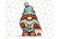 Christmas Gnome Clipart, Holiday Gnomes PNG Illustrations Product Image 4
