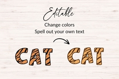 Tiger Print Alphabet SVG | Animal Letters Product Image 4