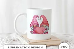 Valentines day Gnomes Clipart PNG Product Image 4