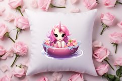Cute Baby Unicorn Clipart, Valentines Day Couplet Product Image 4