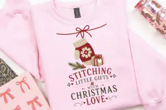 Stitching Little Gifts With Christmas Love PNG Sublimation Product Image 2