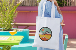 Geometric Mountain Landscape Embroidery Design Product Image 4