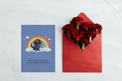 Dachshund sympathy card, Dog condolence cards, Pet loss card Product Image 6