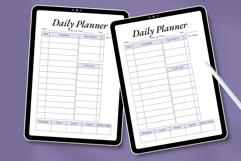 Productivity Daily Planner Template Canva Minimal Editable Product Image 4