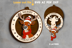 Christmas Signs Bundle SVG laser cut files for Glowforge Product Image 4