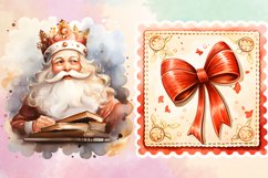 Christmas Postage Stamps Sublimation Bundle, Christmas PNG Product Image 5