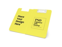 Opened Clipboard Folio Mockup Template Photoshop Product Image 5