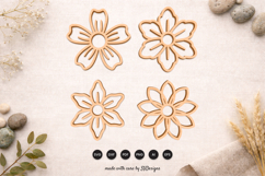 Floral Laser Cut SVG Set Product Image 1