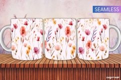 Floral Mug Wraps Bundle | 11 oz | Sublimation Product Image 5