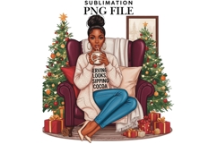 Christmas motivational women png design for T-shirts Product Image 2