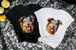 Colorful Dog Face SVG, Colorful Dog Portrait Clipart png Product Image 4