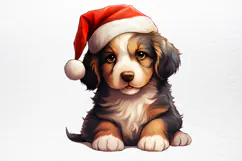 Christmas Dog Sublimation Clipart PNG Product Image 4