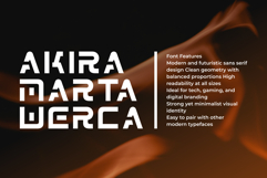 Akira Modern Futuristic Sans Serif Product Image 4