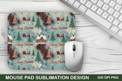 Merry Christmas Mouse Pad Sublimation - Christmas Design Product Image 1