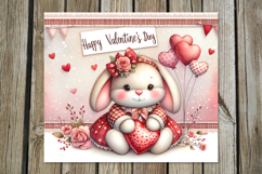 Valentine Rabbit | 4 love Skinny tumbler designs Product Image 4