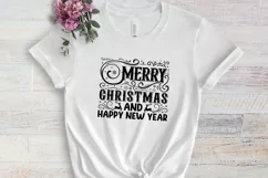 Merry christmas and happy new year SVG, Christmas SVG Product Image 2