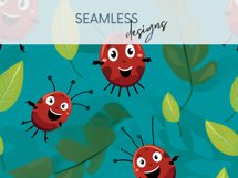 Ladybug Seamless Patterns Product Image 5