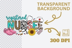 Registered Nurse PNG Sublimation Design, RN Shirt Graphic, C Product Image 3