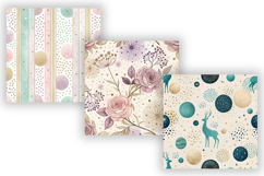 Luxury Pastel Polka Dots Pattern, Seamless Digital Paper Product Image 4