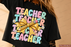 Coquette Teacher Sublimation Design Product Image 4